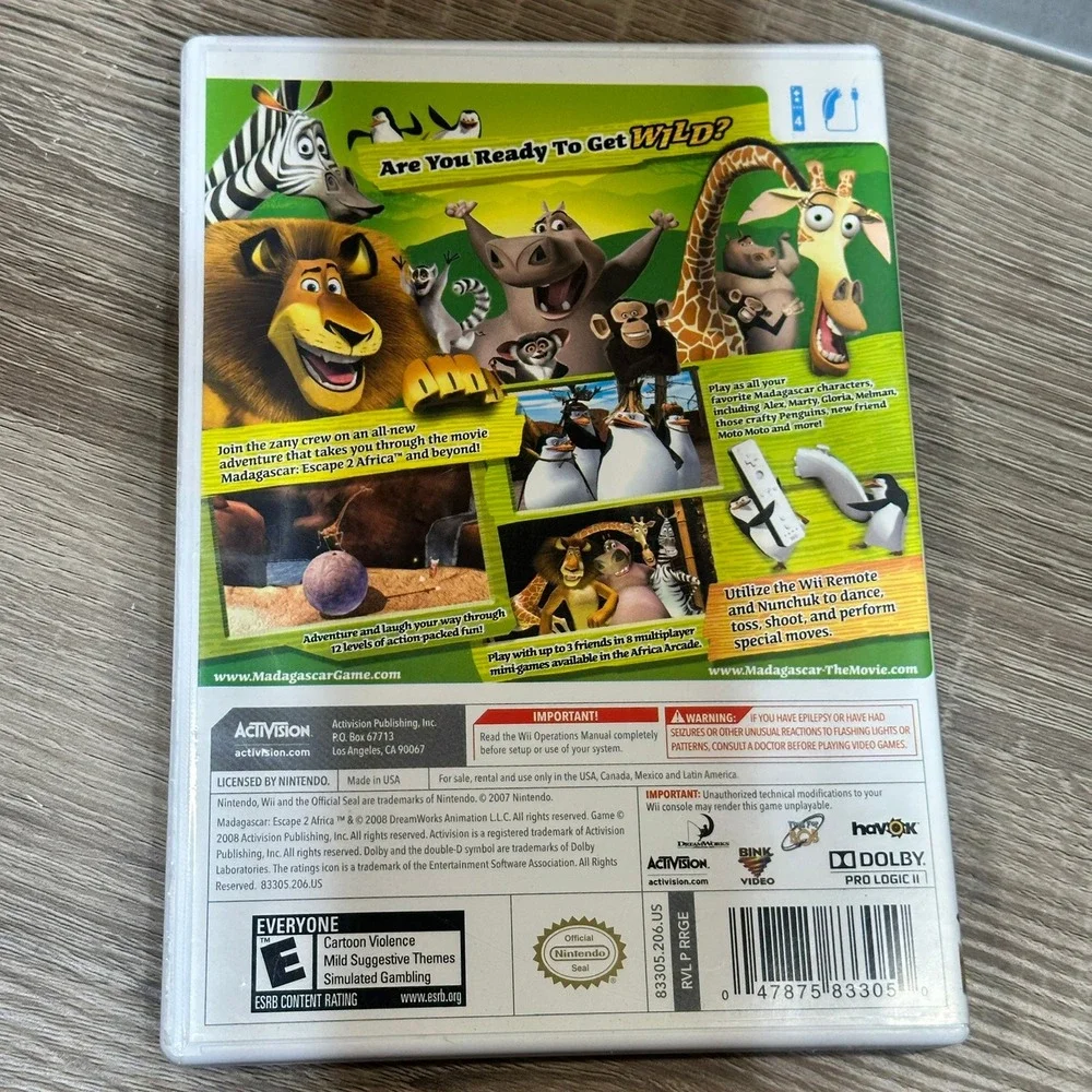 Activision madagascar escape
